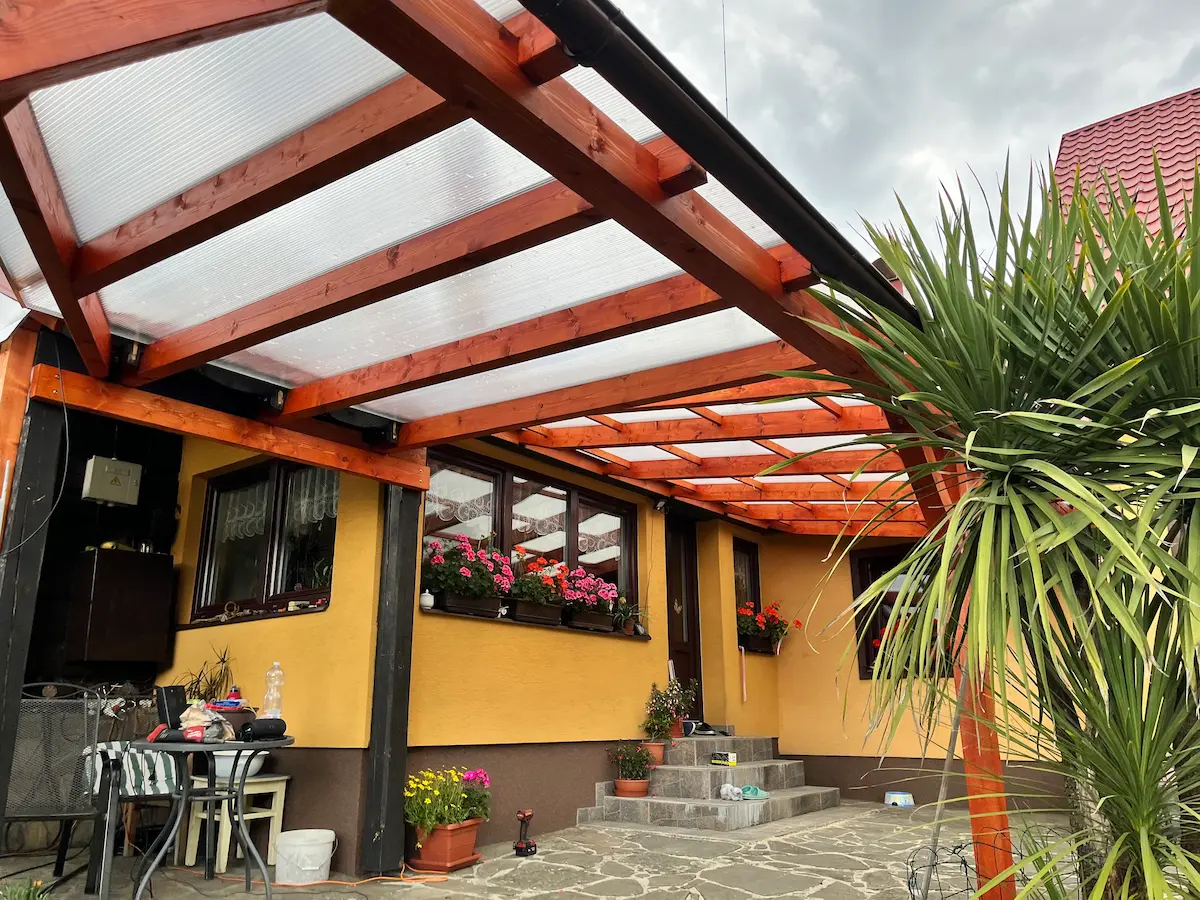 Dřevěná zahradní pergola – pohled 6
