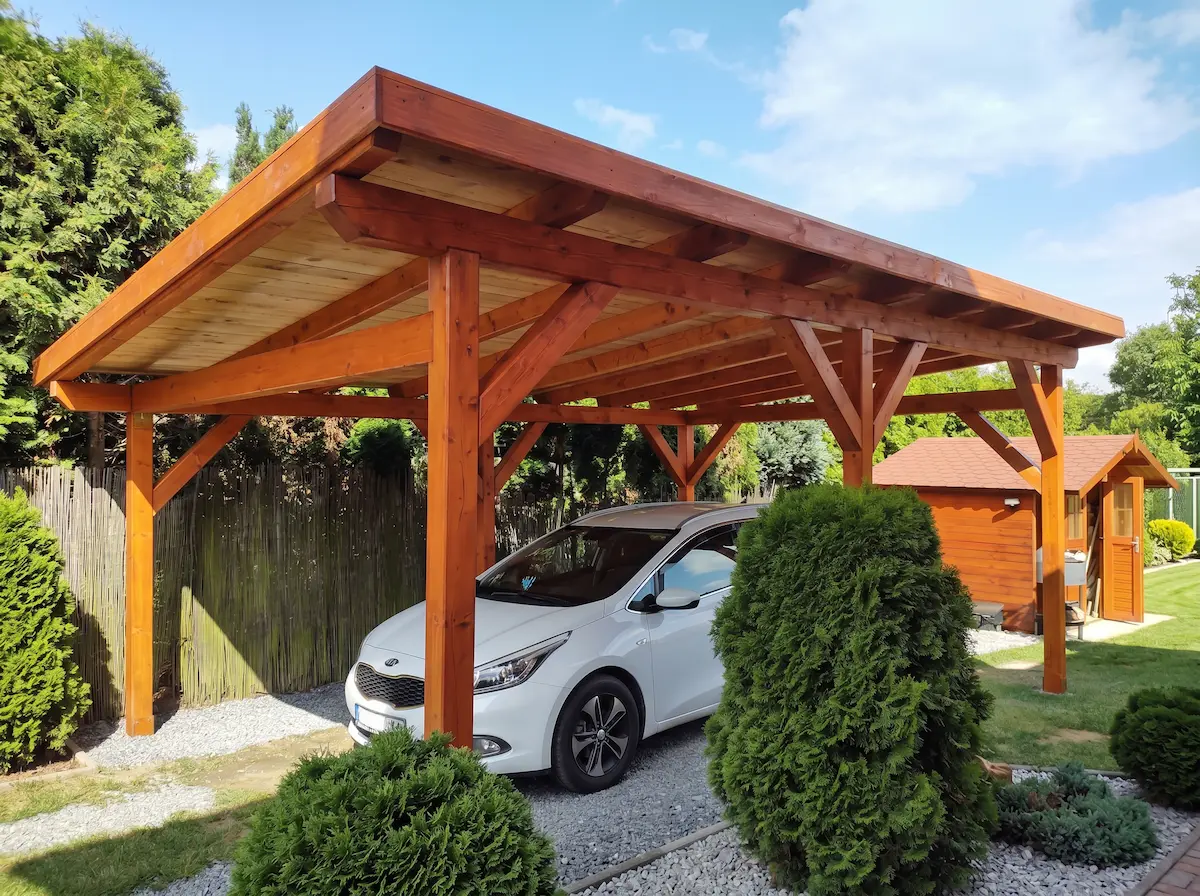 Stání na auto – pohled 1
